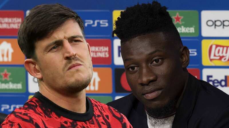 Andre Onana has quashed any talk of an issue with Harry Maguire (Image: Manchester United FC)