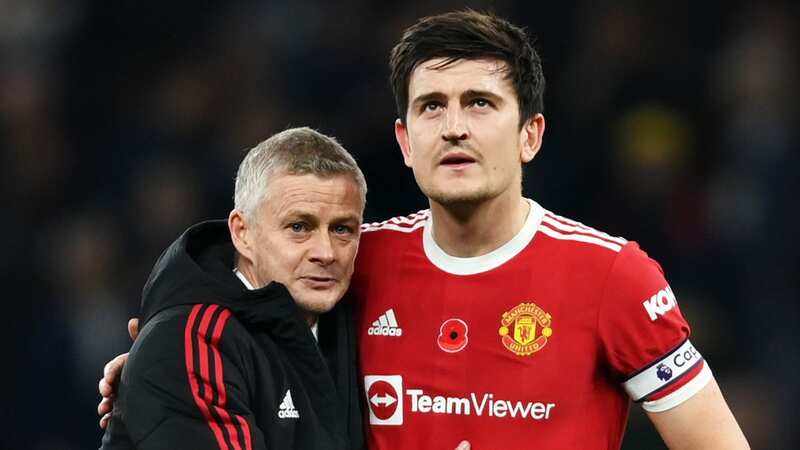 Ole Gunnar Solskjaer and Harry Maguire (Image: Getty Images)