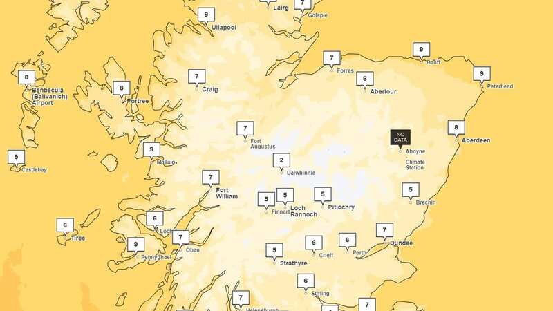Scotland could hit 2c tonight (Image: metoffice)