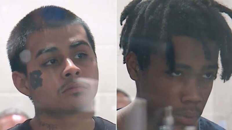 Jesus Ayala, 18, (left) and Jzamir Keys, 16 (right) are suspected of intentionally striking Andreas Probst , 64, while he was riding his bicycle