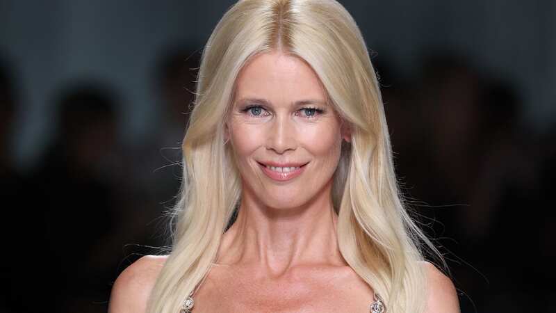 Claudia has stormed the runway at the Versace fashion show during Milan Fashion Week (Image: Getty Images)