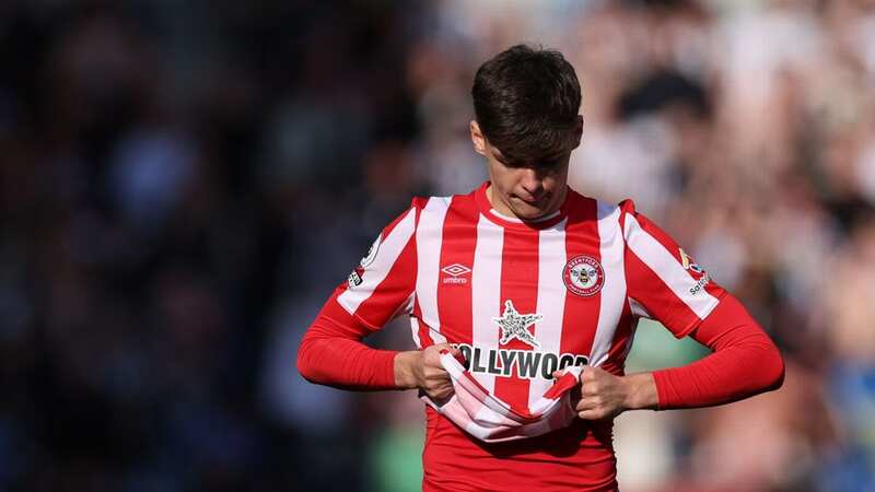 Brentford defender Aaron Hickey