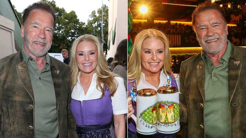 Arnold Schwarzenegger and his girlfriend were seen enjoying Oktoberfest (Image: Getty Images)