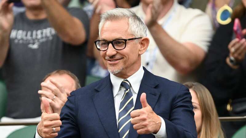 Gary Lineker enjoying himself at Wimbledon this year (Image: Getty Images)