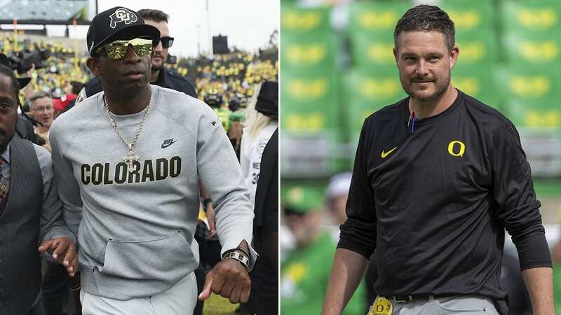 Oregon Ducks head coach Dan Lanning gave a rousing speech ahead of the game against Colorado (Image: Tom Hauck/Getty Images)