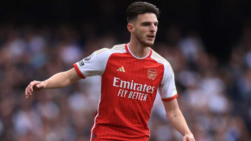 Declan Rice suffered a back issue against Tottenham (Image: Getty Images)