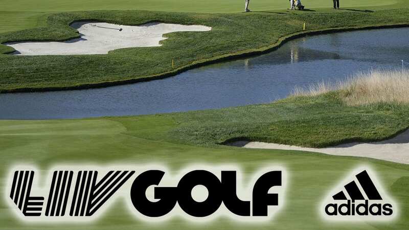 Adidas have now blocked five trademark applications by LIV Golf as they contend that their logo is too similar to theirs (Image: AP)