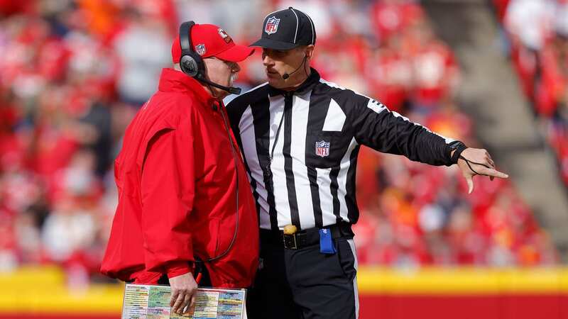 Andy Reid is not happy with how often officials are calling penalties on Kansas City Chiefs offensive tackle Jawaan Taylor