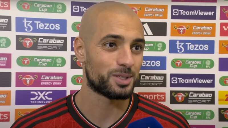 Sofyan Amrabat responds after making his full Man United debut