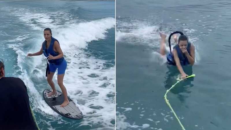 Kim Kardashian face plants as she shares nasty-looking bloopers reel