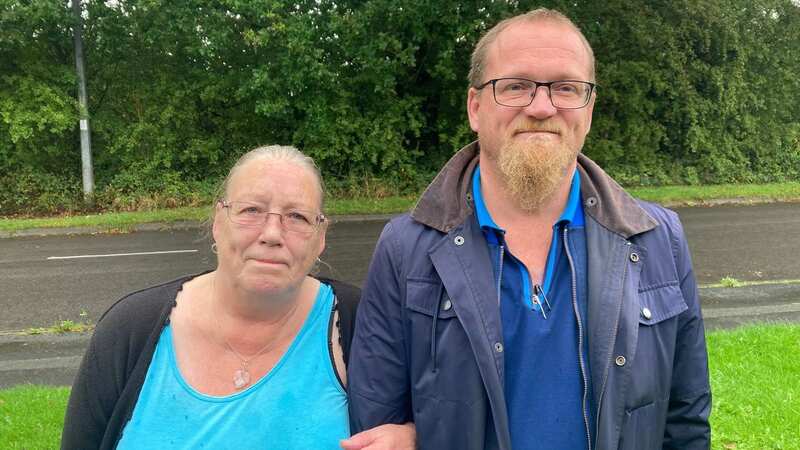 Pat Marney, pictured with her son Lee, shared memories of Longridge, a council estate in Knutsford (Image: Staff)
