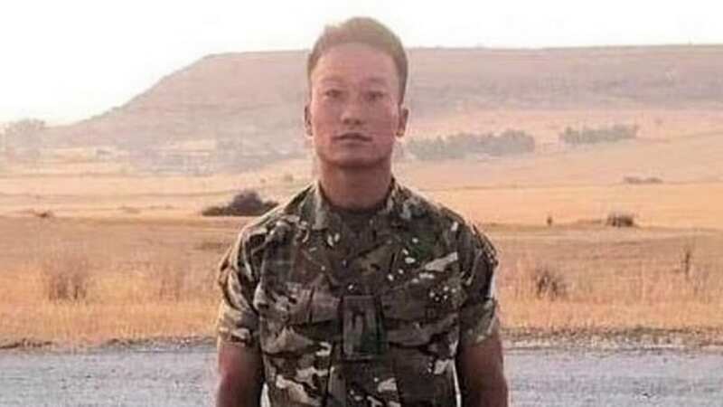Private Nabin Thapa, 35, of the Royal Logistics Corps, collapsed and died in the drill