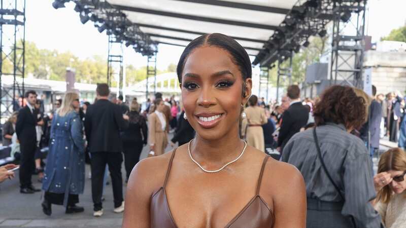 Kelly looked gorgeous at the fashion event (Image: Vianney Le Caer/Invision/AP)