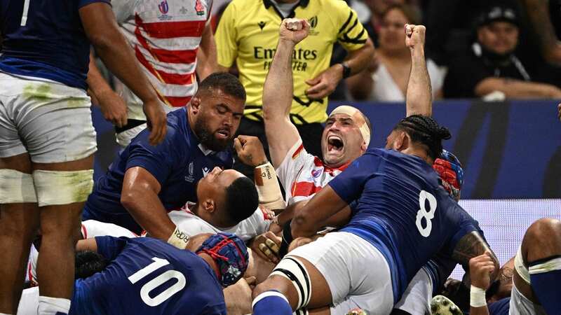 Craig Millar celebrates Japan