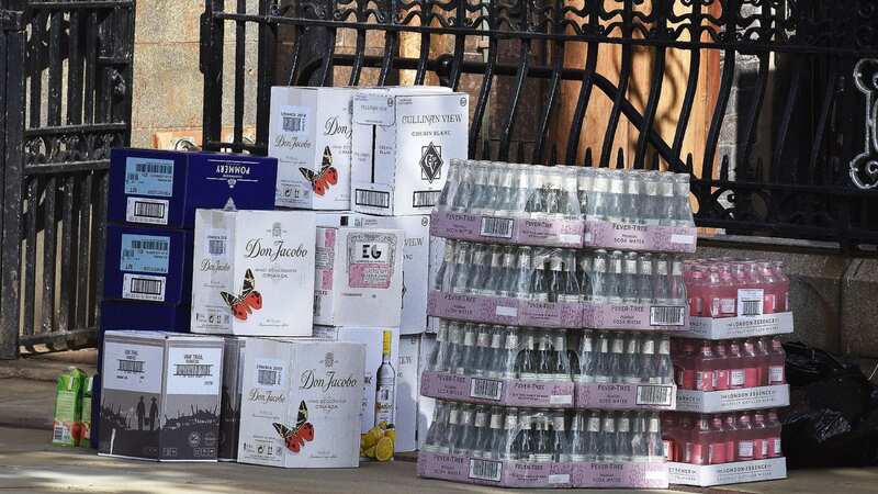 Champagne, wine and spirits have been delivered ahead of Conservative party conference (Image: CHRIS NEILL)