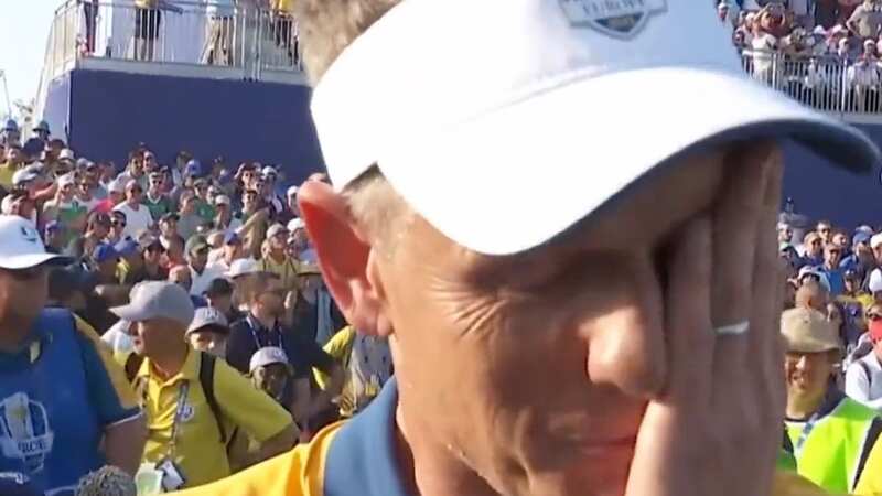 Luke Donald was reduced to tears by Europe