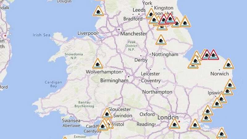 Flood alerts and warnings are in place (Image: gov.uk)