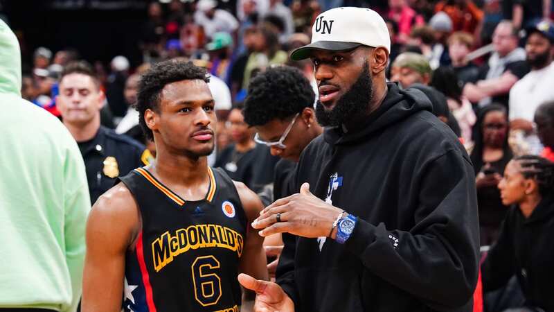 LeBron James is hopeful for his son Bronny (Image: Alex Bierens de Haan/Getty Images)