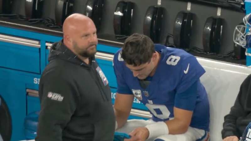 BrianDaboll appeared visibly frustrated as Daniel Jones and the offense had a tough night (Image: ESPN)