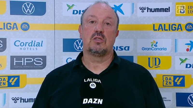 Celta Vigo boss Rafa Benitez was furious with VAR (Image: Twitter/@DAZN_ES)