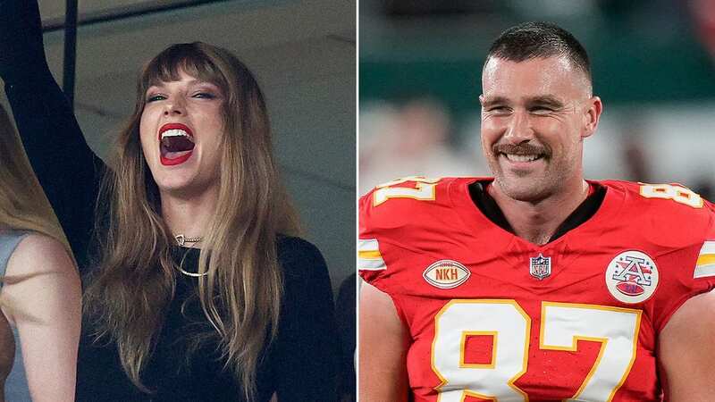 Travis Kelce reacted to social media comments regarding Taylor Swift (Image: Getty Images)