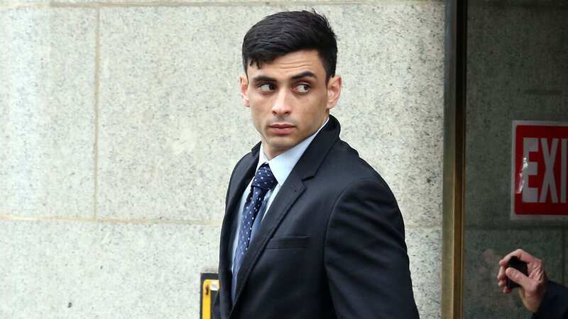 Aidan Simmons, pictured at Old Bailey, denies rape