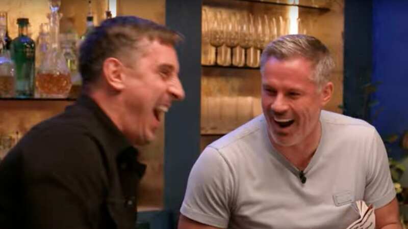 Jamie Carragher was left in hysterics by an old Gary Neville interview (Image: Stick to Football)