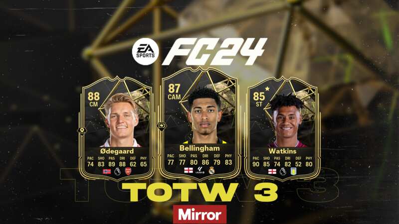 EA FC 24 TOTW 3 squad revealed with Jude Bellingham and Ollie Watkins (Image: EA SPORTS)