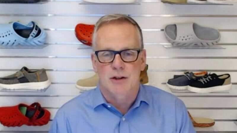 Crocs CEO Andrew Rees (Image: CNN)