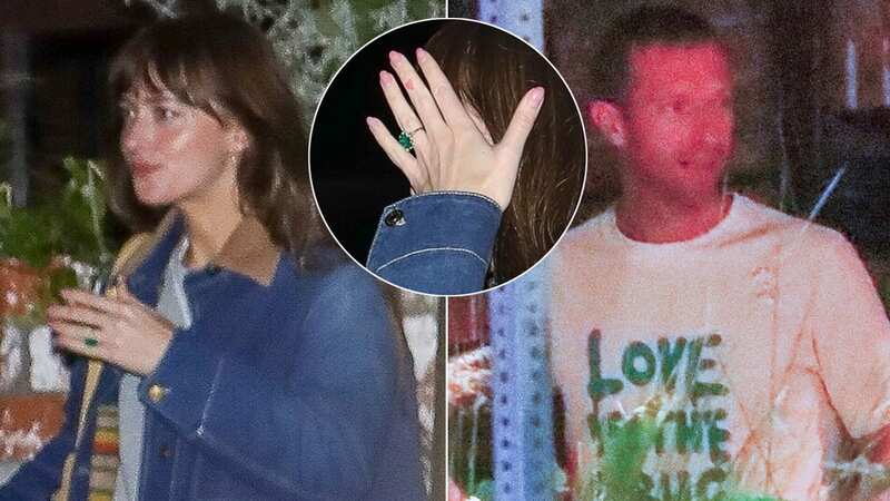 Dakota showed off a ring on her finger during her birthday bash