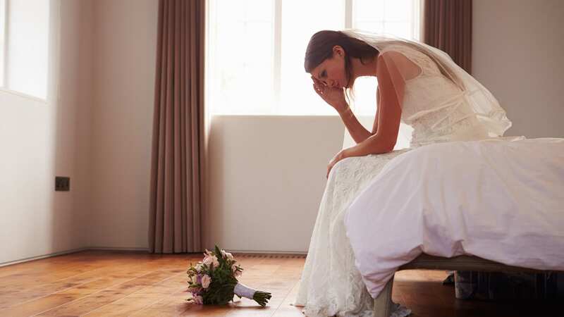 The bride was distraught on her wedding day (Image: Getty Images/iStockphoto)