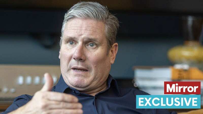 Labour Party leader Keir Starmer talks to Mikey Smith and John Stevens (Image: Ian Vogler / Daily Mirror)