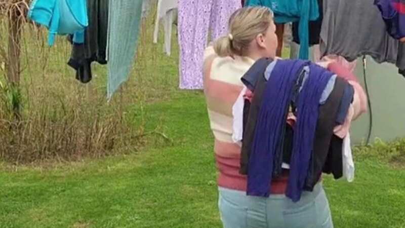 Her followers said the hack worked as it prevented them from spending a huge chunk of time during the day doing their laundry (Image: @leralynn2/TikTok)