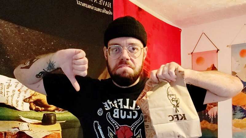 Callum Feehan at his local KFC (Image: Callum Feehan / SWNS)