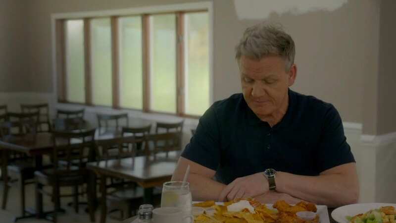 Gordon had some choice insults for the food (Image: Fox)