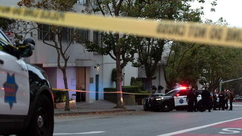 Police swarmed the scene and the driver was fatally shot (Image: AFP via Getty Images)