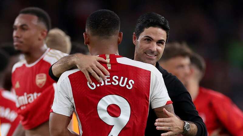 Gabriel Jesus and Mikel Arteta (Image: Getty Images)
