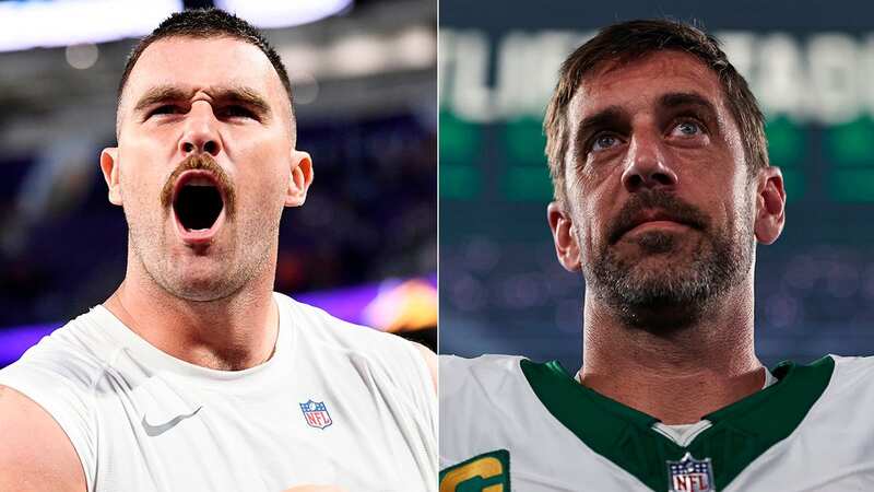 Aaron Rodgers seemed to take issue with comments made by Travis Kelce. (Image: Getty Images)