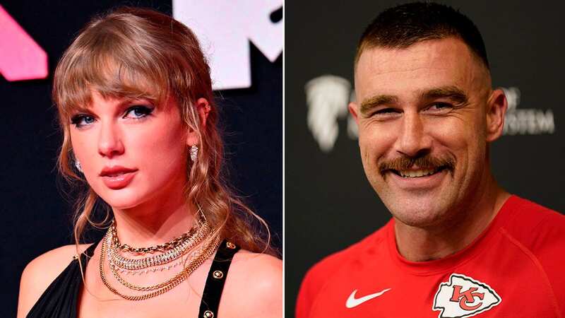 Travis Kelce left the Vikings game without Swift, with many wondering where she was (Image: David Berding/Getty Images)