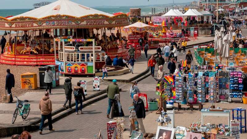 Brighton Pier was judged to have the densest crowds in the UK (Image: Adam Gerrard / Daily Mirror)