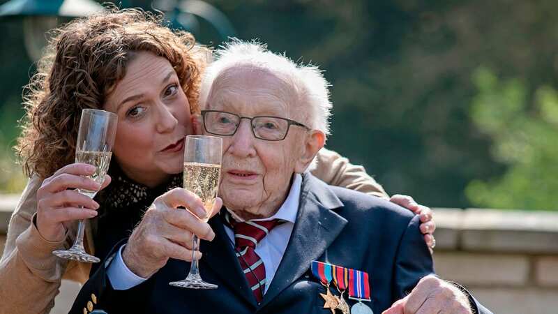 Captain Tom Moore with his daughter Hannah (Image: Daily Express)
