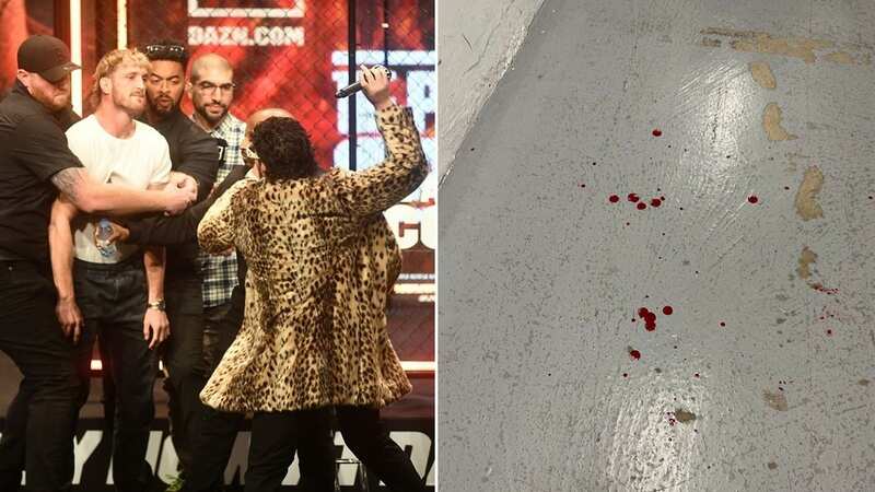 Logan Paul trails blood after being smacked by Dillon Danis during face-off