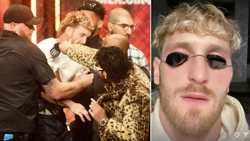 Logan Paul shows off injury after being cut by Dillon Danis during face-off