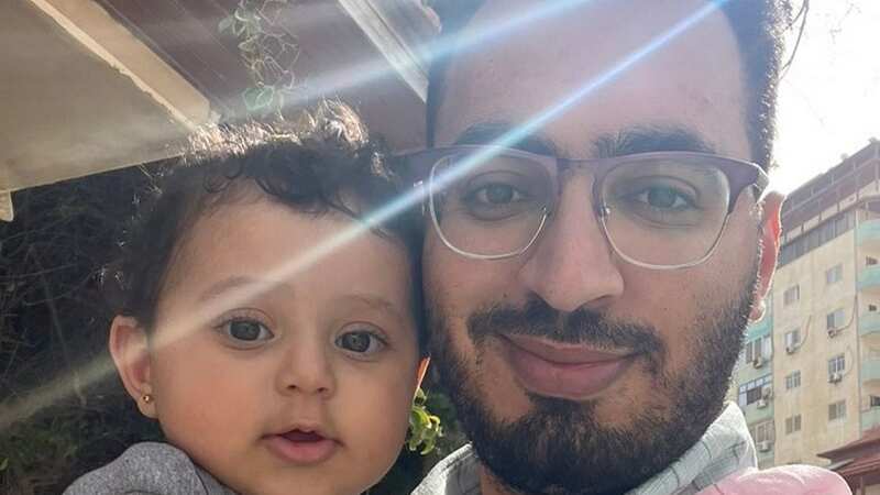 Almeqdad Jameel, a resident of Shati camp in Gaza City, spoke of his fears for his daughter and family (Image: Twitter)