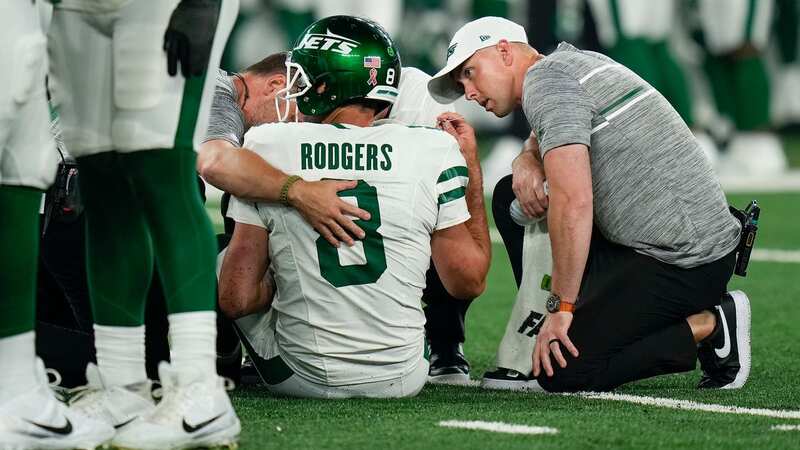 Aaron Rodgers is hoping to return to action before the end of the playoffs, which begin in January (Image: AP)