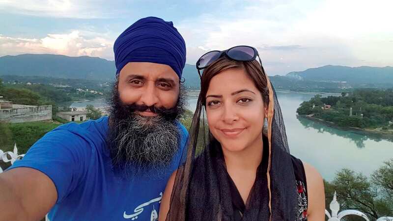 Sukhjeet Singh (left) with his wife Ramandeep Kaur Mann, who murdered him after spiking his favourite meal (Image: SUBMITTED)