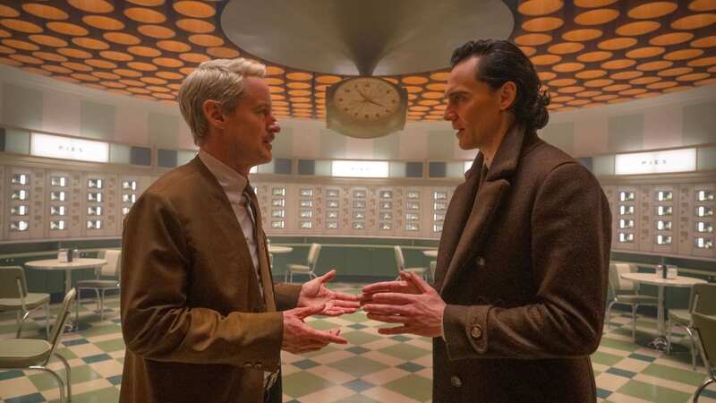 Owen Wilson as Mobius and Tom Hiddleston as Loki in Loki season 2 (Image: Gareth Gatrell, © 2023 Marvel)