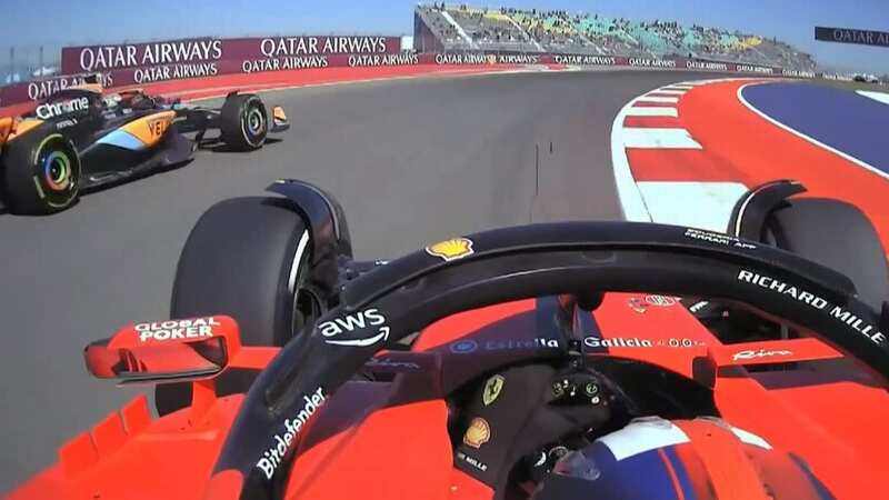 Carlos Sainz had to react quickly to avoid Lando Norris