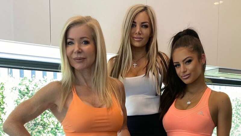 Lesley with her daughter Venessa and granddaughter Tia (Image: lesleymaxwell.fitness/ CATERS NEWS)
