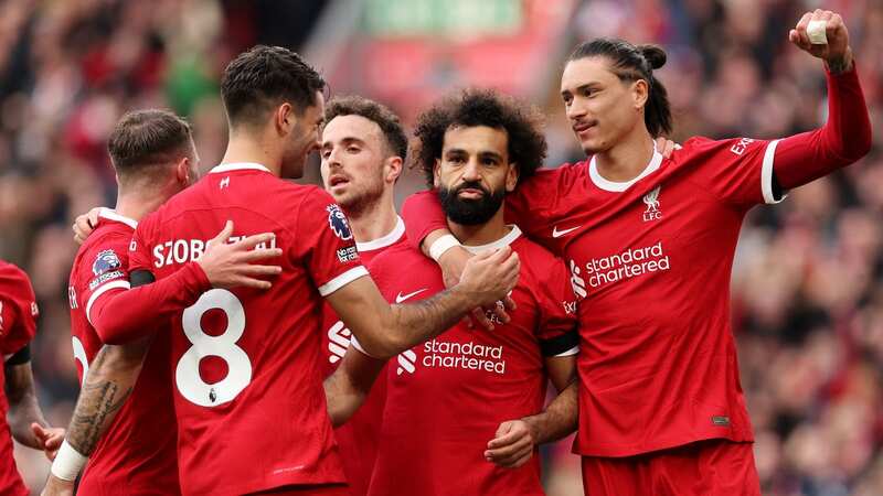 Mohamed Salah scored twice for Liverpool in their 2-0 win over Everton (Image: Getty Images)